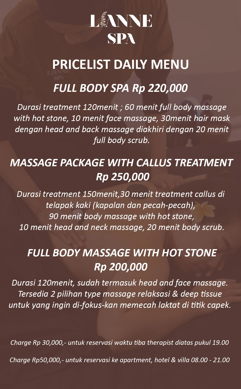 Paket Massage dan Lulur Lianne Spa